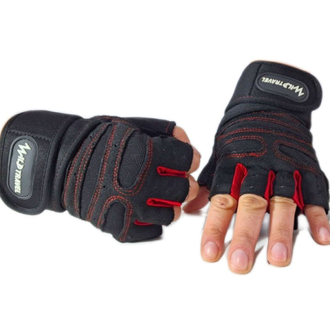 Guantes para Pesas Gym Mesh Talla S Color Negro