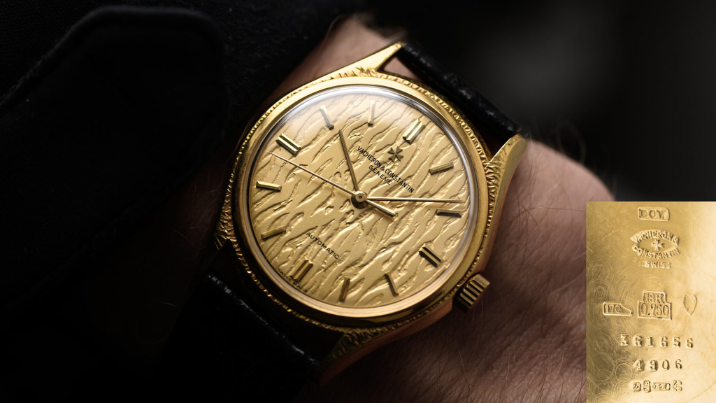 Wristshot of a stunning vintage 1960s Vacheron Constantin Automatic watch