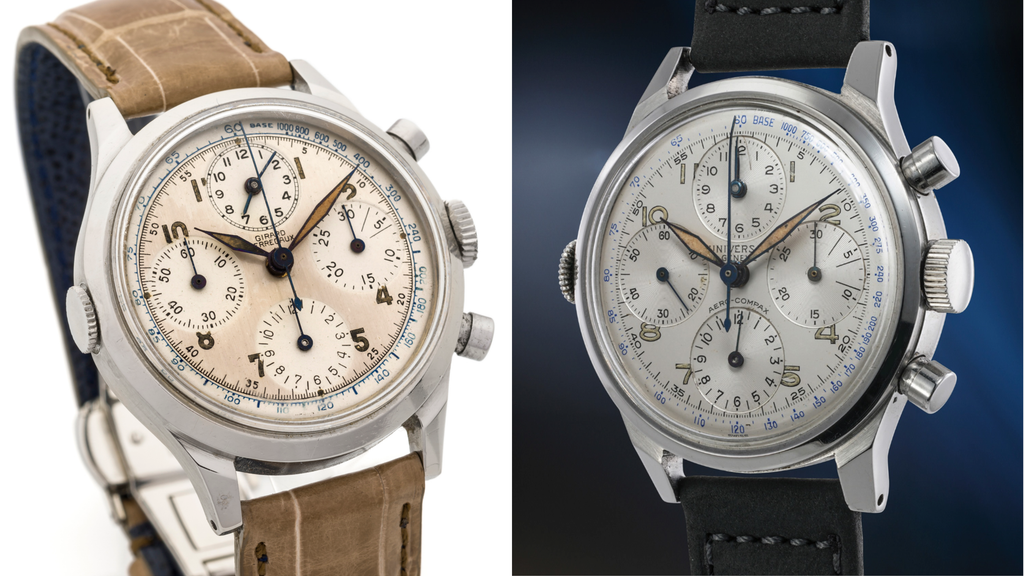 Comparing Girard Perregaux and Universal Geneve Aero-Compax ref. 22432