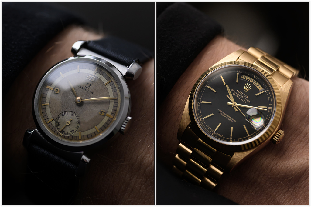 Our least and most expensive Watches - Omega Scarab Lugs and Rolex Day-Date