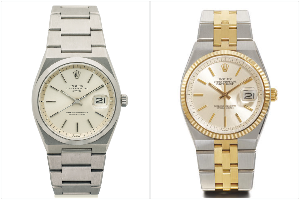 rare automatic Rolex reference 1530 and 1630 Datejusts with Oysterquartz design