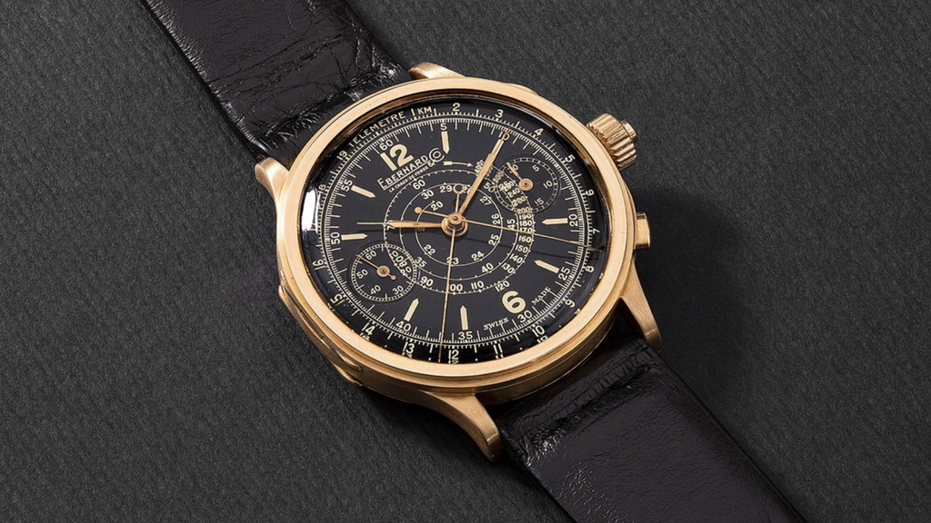 Very Early 1940s Eberhard & Co. Split-Second Chronograph Pre-Extra-Fort