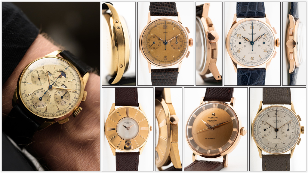 several example vintage watches with Jung et Fils cases