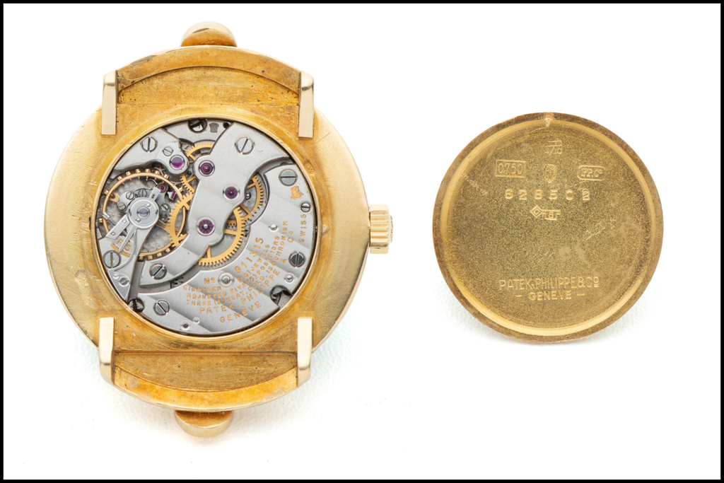 Patek Philippe 10-110 Movement of a vintage reference 1550 with caseback