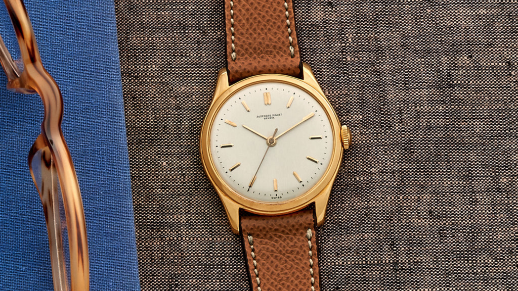 A vintage and oversized Audemars Piguet dress watch with Valjoux 23 time-only movement