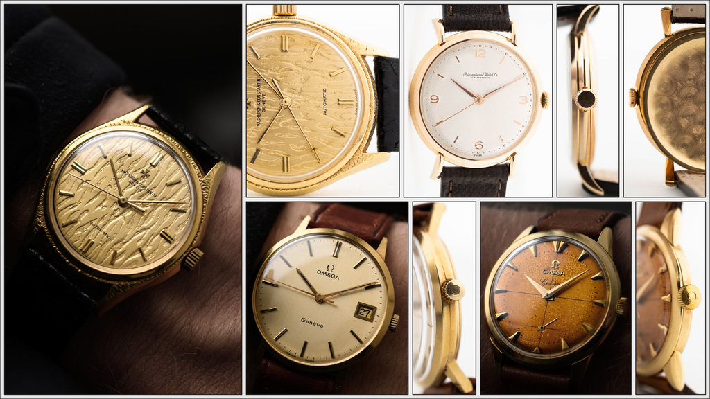 Several examples of vintage watches with cases made by Charles Dubois