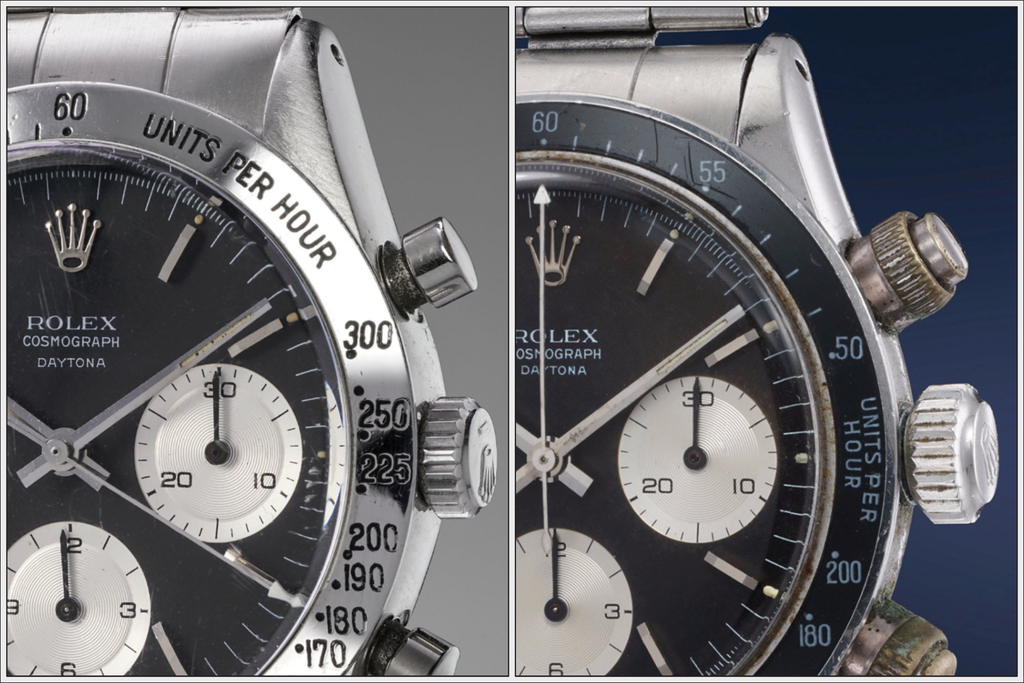 comparing vintage 1960s Rolex 6239 and 6240