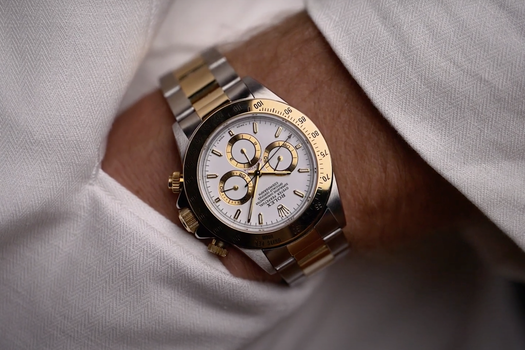 wrist shot Neo-Vintage 1990s Rolex Daytona 16523