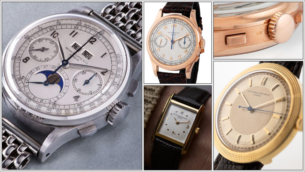 Example vintage watches with cases from Georges Croisier