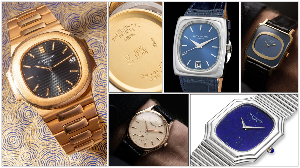 Example vintage watches from Patek Philippe with cases from Ateliers Reunis