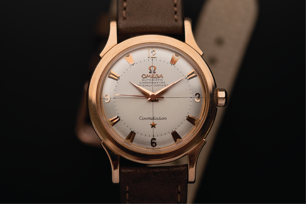 Rose golden Omega Constellation Pie-Pan dial