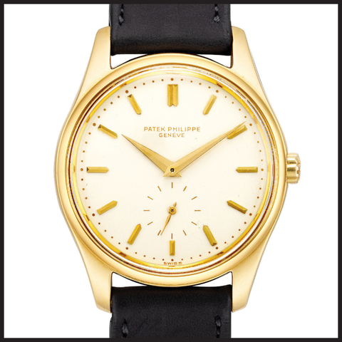 Rare yellow gold Patek Philippe ref. 2526 on a Gay Freres Bracelet