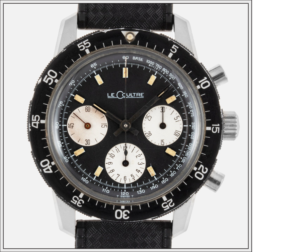vintage 1960s LeCoultre Shark DeepSea chronograph watch