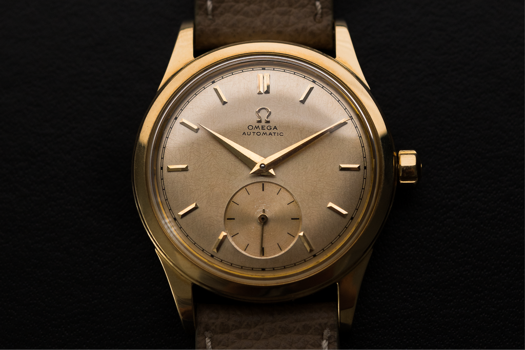 Omega Seamaster Sub-Second Golden Dress Watch