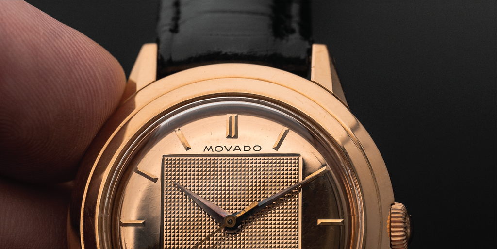 Stepped Bezel on a vintage Movado DeLuxe Pyramid dial