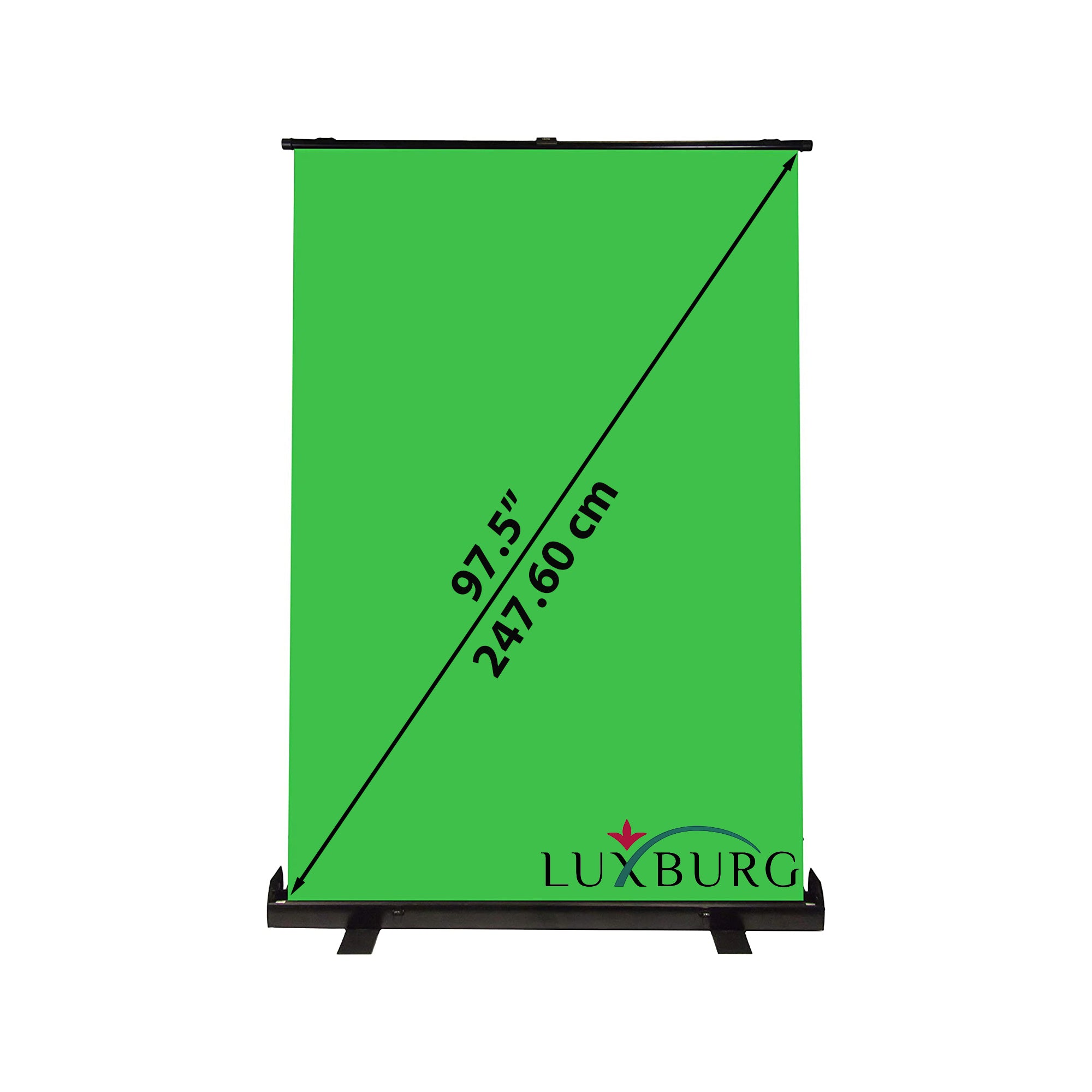 Luxburg 59 / 150cm Tragbare grüne Rückwand Chromakey Hintergrund