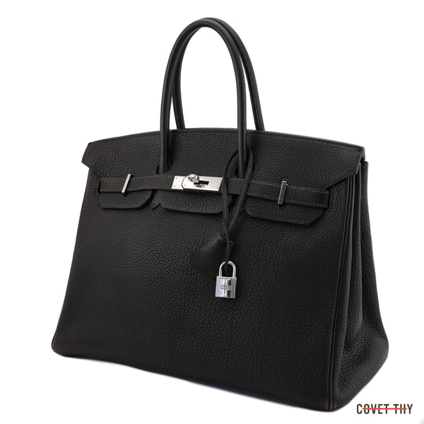 Hermes Birkin 35 Rouge H Togo Palladium Hardware #O