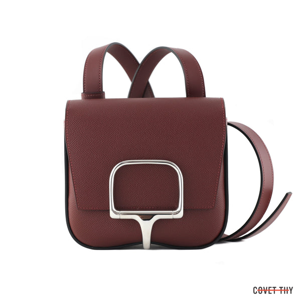 Hermes Clutch Burgundy Leather – LUX USA