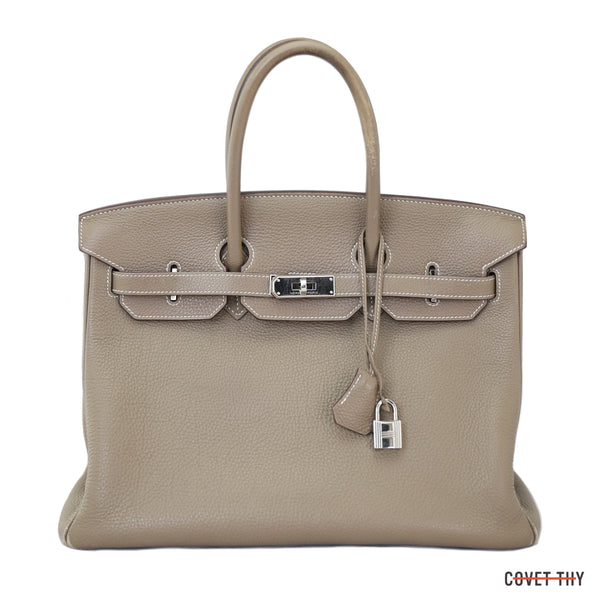 Hermes Birkin 30 Beton Togo Palladium Hardware #C - Vendome Monte Carlo