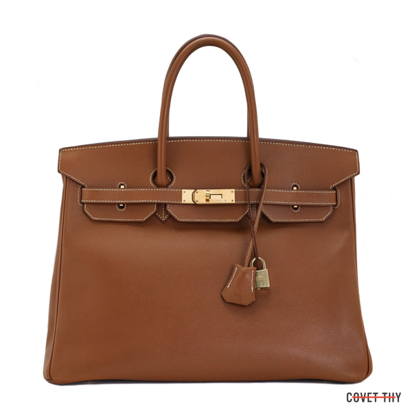 Hermes Togo Birkin with Gold Hardware, 35cm, Marron Fonce – CovetThy
