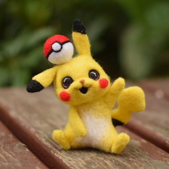 Needle Felt Pikachu Pokemon Needle Felting Kits