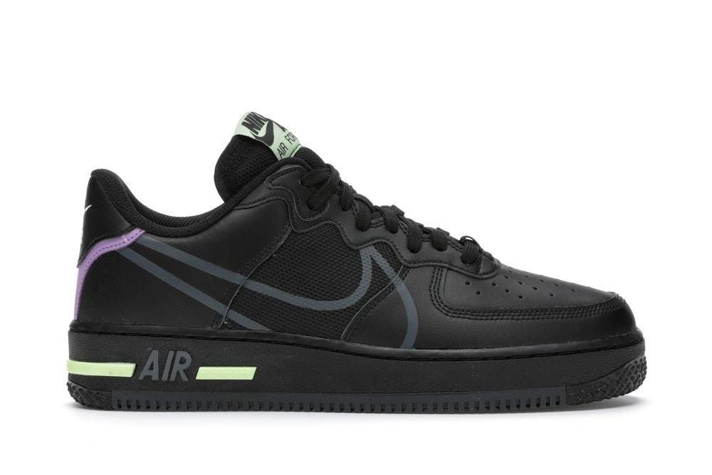 Nike Air Force 1 React Black Violet 