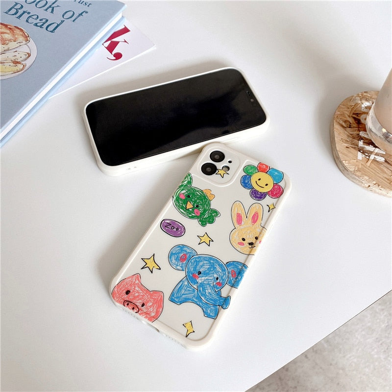 かわいい 子供絵 スマホケース Iphone用 Givgiv Jp