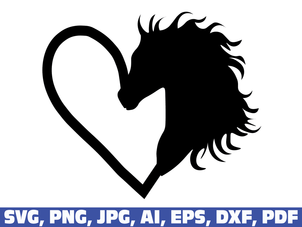 Horse Heart Svg Horse Head Svg Equestrian Svg Horse Svg Horses Svg Sofia Mastery