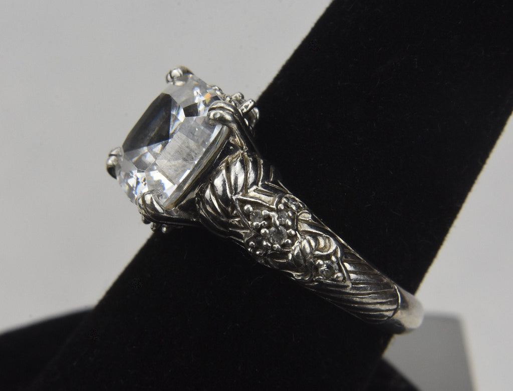 Judith Ripka - Sterling Silver Cubic Zirconia Fleur-de-Lis Ring