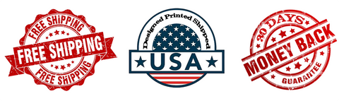 Free Shipping - Money Back Guarantee - Printed Designed Shipped from the USA.