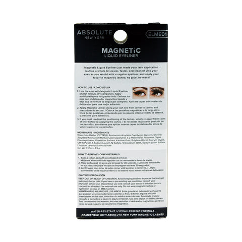 Absolute - Magnetic Liquid Eyeliner (ELME01) Back