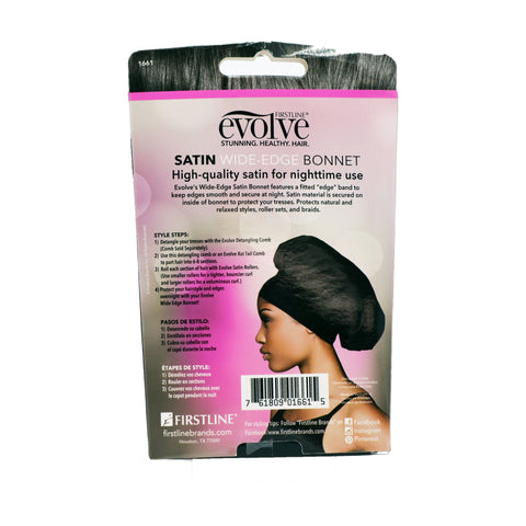 Evolve Satin Wide-Edge Bonnet 1661 Back