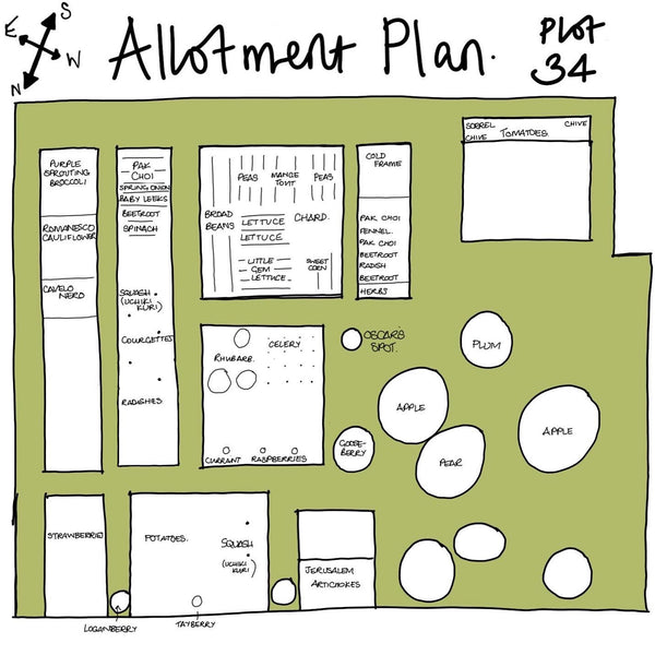 allotment plot plan diagram