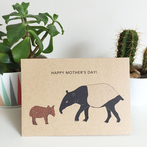 tapir happy mothers day card