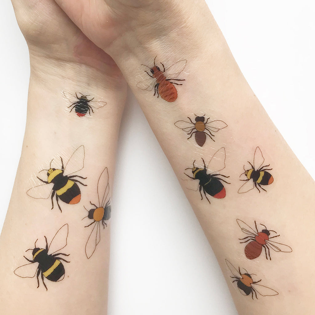 Buy Set of 4 Mini Honey bee temporary tattoos Honeybee accessories Online  at desertcartINDIA