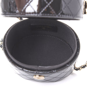 round vanity bag