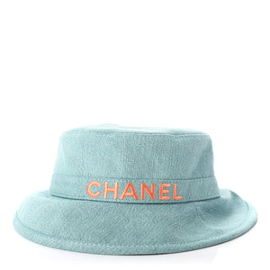 chanel logo bucket hat