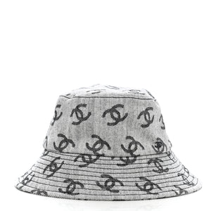 chanel bucket hat white