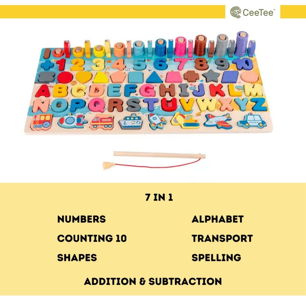 Number Puzzle 1 - 10 Early Learning Wooden Toy / Educational Toy