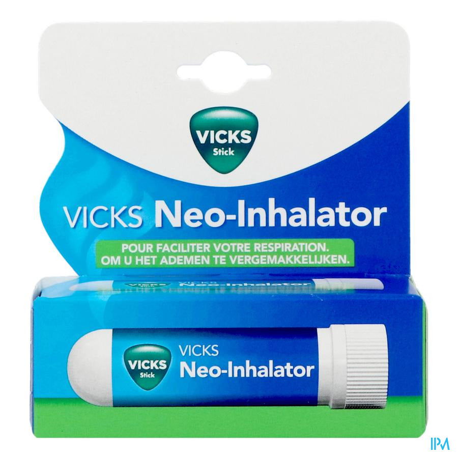 Vicks Neo Inhalator - Voies respiratoires et respiration aisée -  Nutrithérapie et bien-être - Vitamine et Compléments Nutritionnels -  Apotheek Peeters Oudsbergen (Peeters Pharma BV)