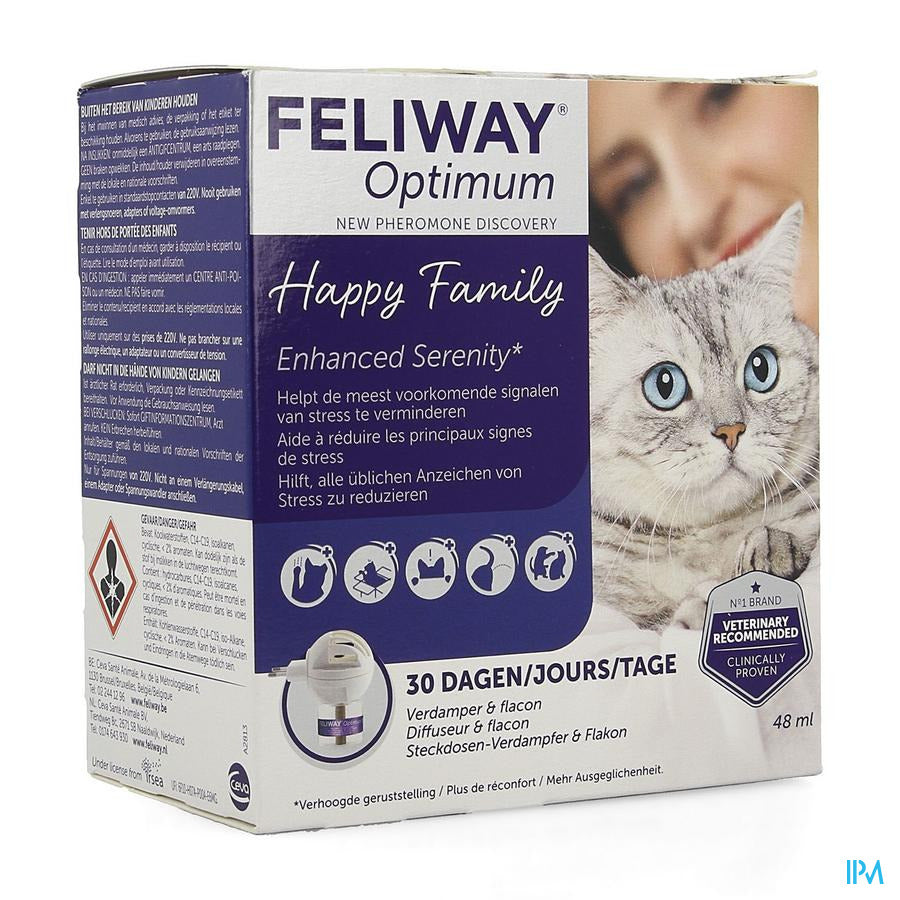 Feliway Optimum Chat Diffuseur + 30 Jour Fl 48ml