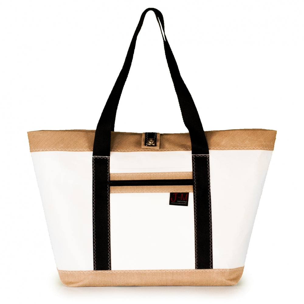 Shopping tote Delta, black 3Di and beige