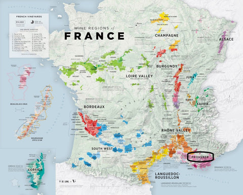 Ranska viinialue Provence ja Etelä-Ranska