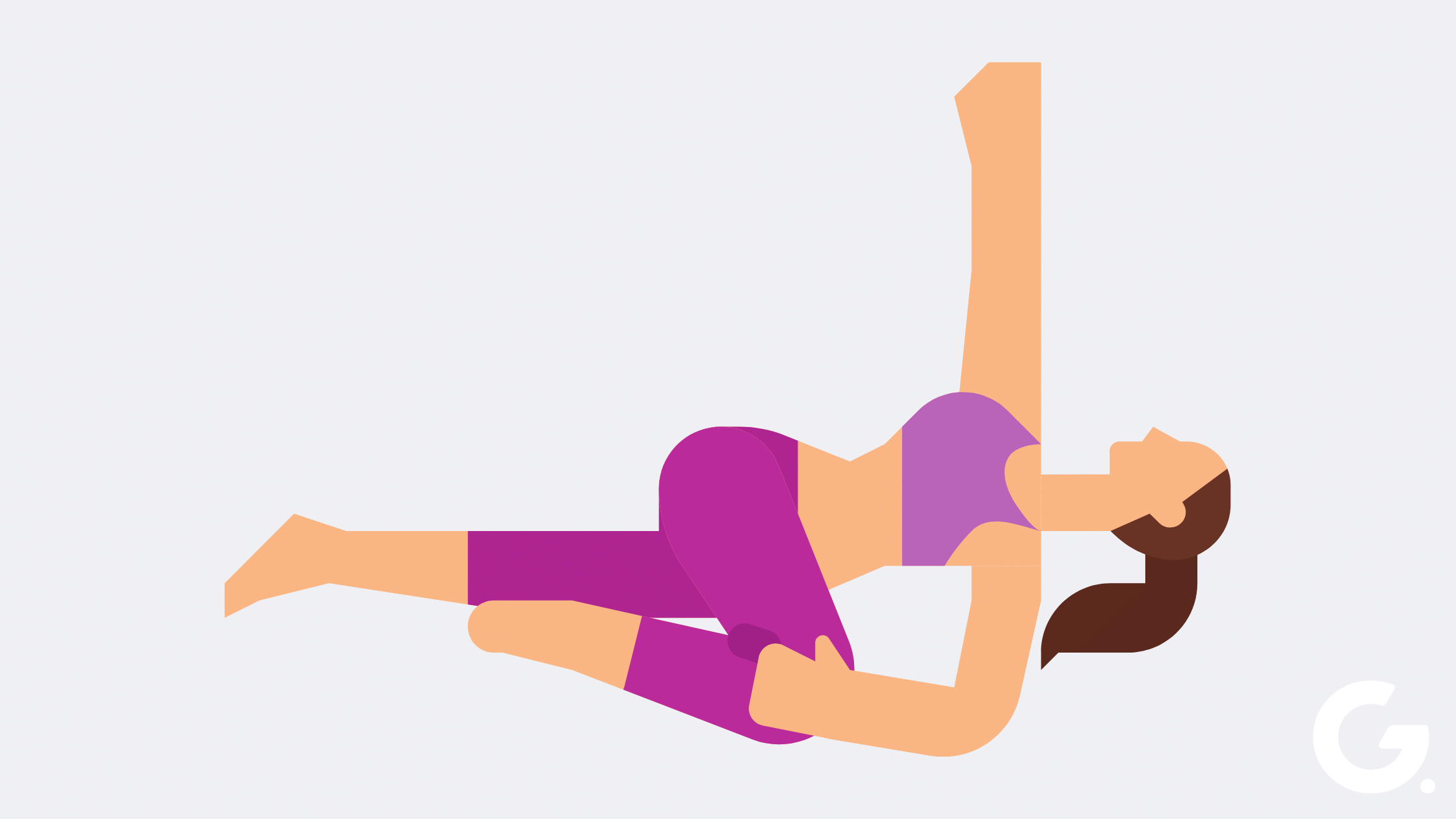 8 Positions to Help with Period Cramps-Lying Spinal Twist
