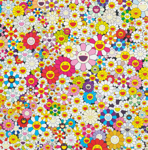 Oeuvre Flowers in Heaven de Takashi Murakami