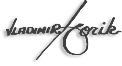 Vladimir Horik, signature