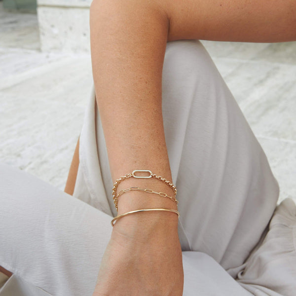 GLDN Mini Paperclip Chain Bracelet