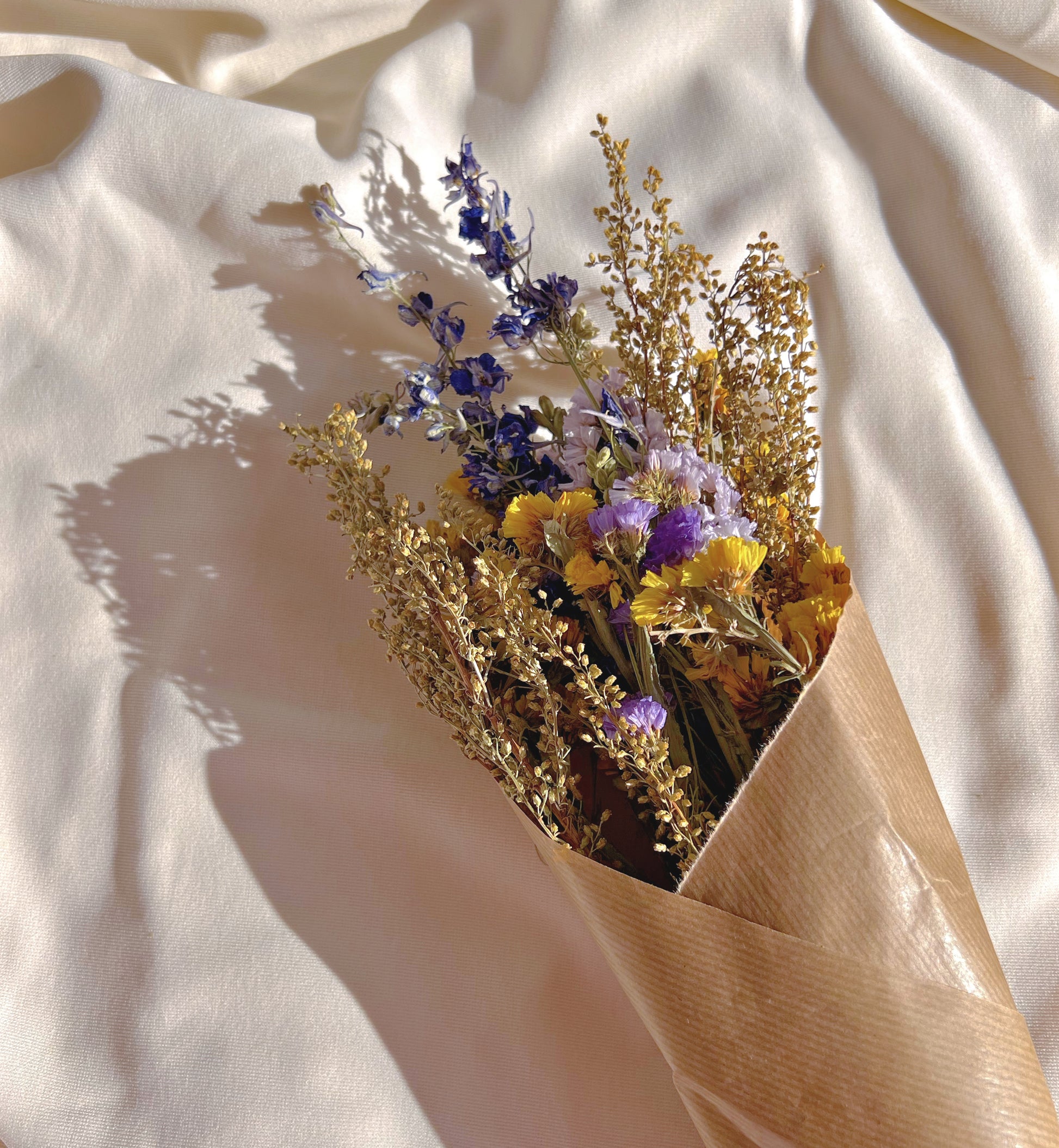 Fleur séchées violette & jaune – Atelier922