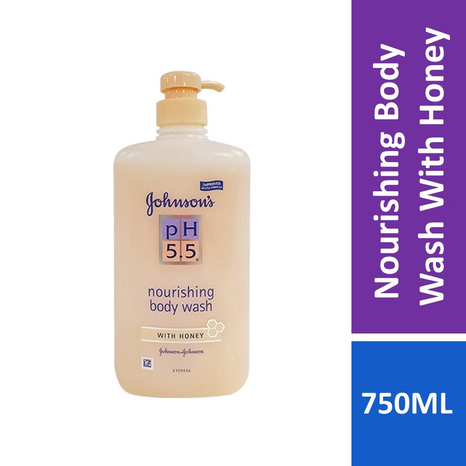 Johnsons Nourishing Bodywash With Honey pH 5.5 1000ml Orange
