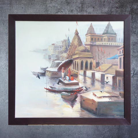 Manikarnika Ghat by Panchu Grami by Satguru’s